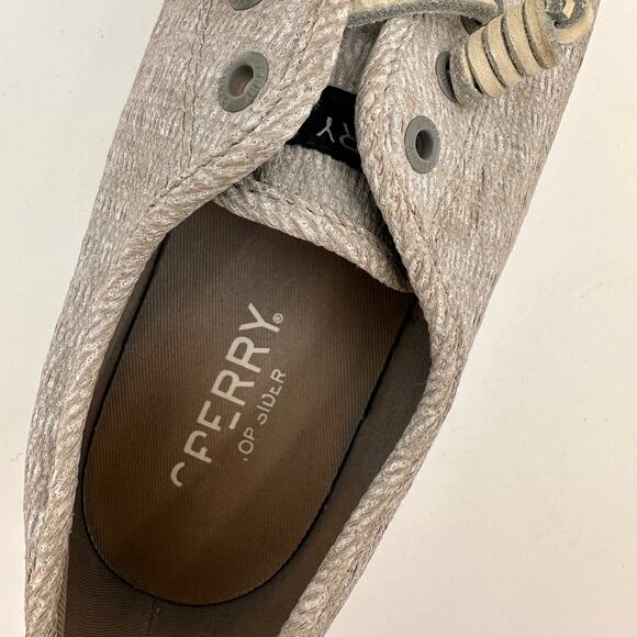 Sperry Slip-On Seacoast Diamond Print Shoe Gray Women's Size 7.5 - Picture 7 of 8